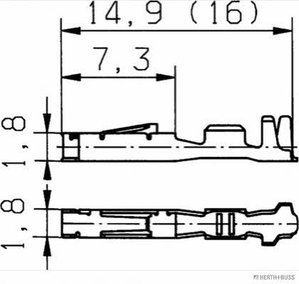 50253484 H+B Elparts Crimp Connector