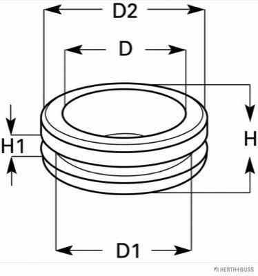 Sealing-&#x2F;Protection Plugs H+B Elparts 50280321