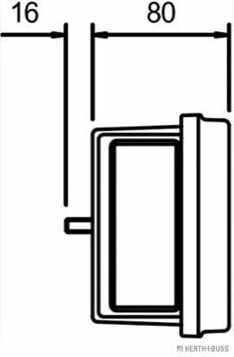 83830058 H+B Elparts Tail lamp right