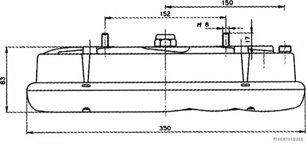 H+B Elparts 83840744 Tail lamp right 83840744