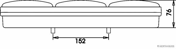 H+B Elparts 83840904 Combination Rearlight 83840904