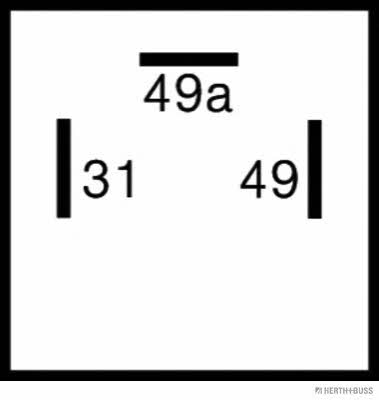 H+B Elparts 75605123 Direction indicator relay 75605123