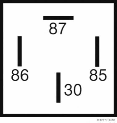 Relay, main current H+B Elparts 75613129