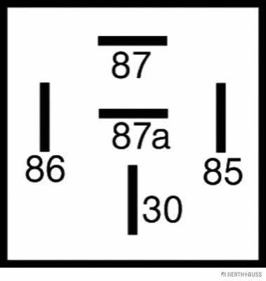 Relay, main current H+B Elparts 75613151