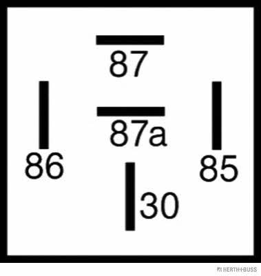 Relay, main current H+B Elparts 75613152