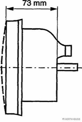 83830186 H+B Elparts Tail lamp left