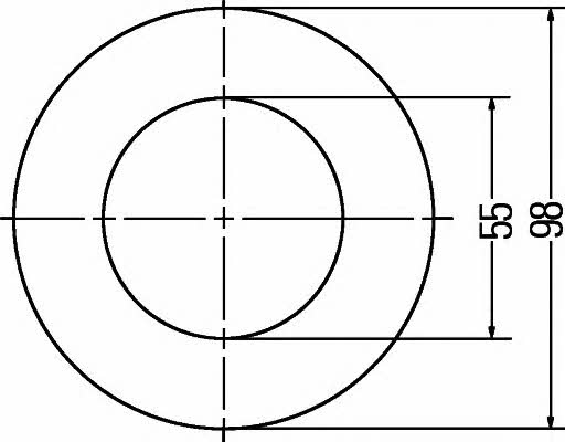 Light reflector Hella 8RA 008 405-001