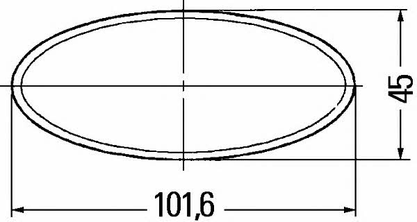Light reflector Hella 8RA 343 160-002