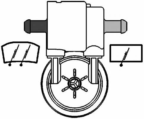 Glass washer pump Hella 8TW 005 206-031