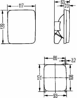 Reversing light Hella 2ZR 005 200-141