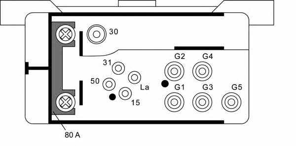 Glow plug control unit Mitsubishi: 4RV008188021 Hella Glow plug relay