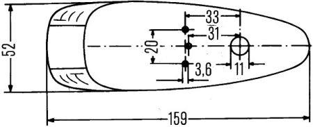 Position lamp Hella 2PF 001 638-011