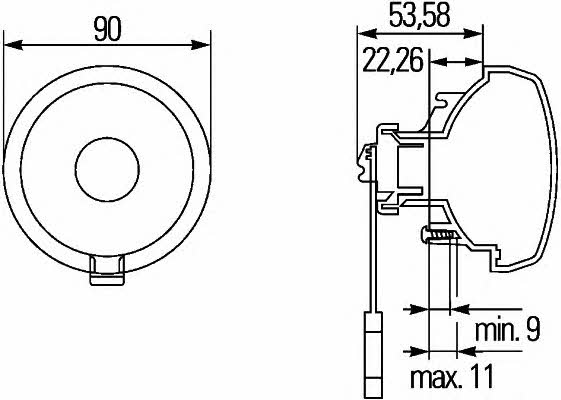 Position lamp Hella 2PF 965 039-151