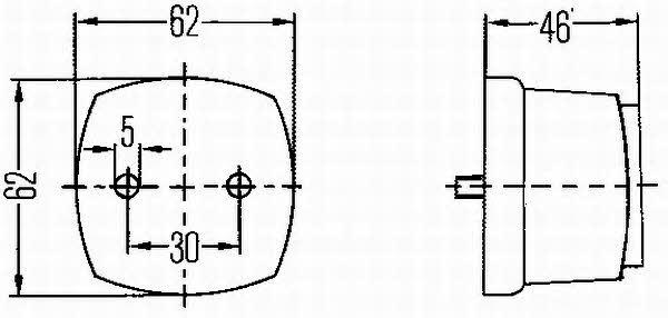 Position lamp Hella 2PS 003 057-051