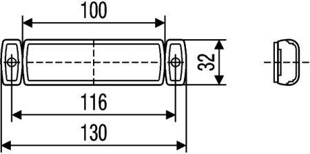 Position lamp Hella 2PS 008 645-611