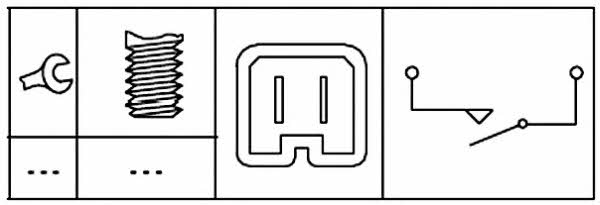 Brake light switch Hella 6DD 179 465-121