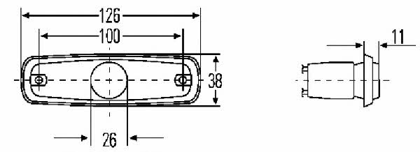 Position lamp Hella 2PS 962 964-018