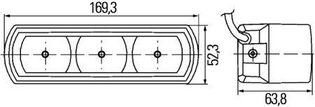 Daytime running lights (DRL) Hella 2PT 009 496-007