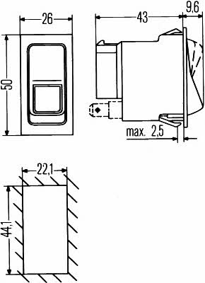 Switch Hella 6GM 004 570-051