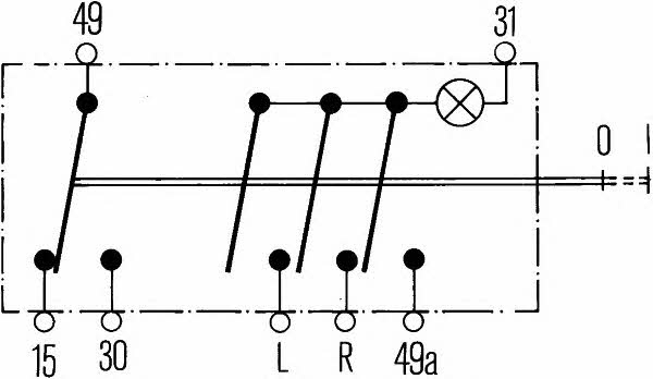 Hella 6HF 001 579-052 Alarm button 6HF001579052