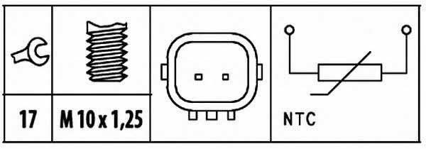 Hella 6PT 009 309-421 Coolant temperature sensor 6PT009309421 6PT009309421 Hella Coolant temperature sensor