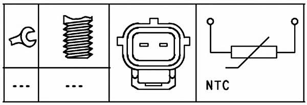 Hella 6PT 009 309-571 Coolant temperature sensor 6PT009309571 6PT009309571 Hella Coolant temperature sensor