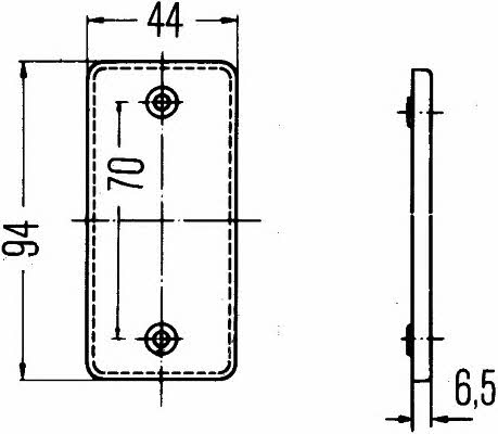 Light reflector Hella 8RA 003 326-071