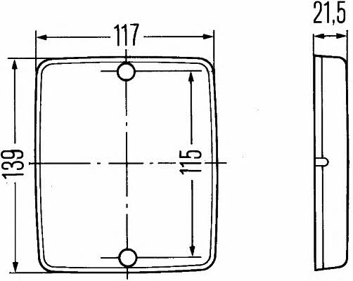 Light reflector Hella 8RA 003 660-007