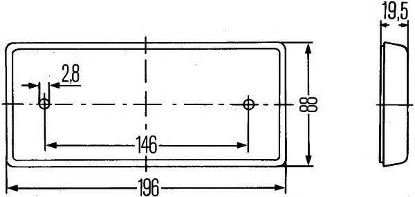 Light reflector Hella 8RA 003 734-101