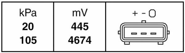 MAP Sensor Hella 6PP 009 400-021