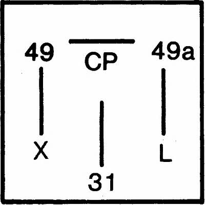 Hella 4AZ 003 787-011 Direction indicator relay 4AZ003787011