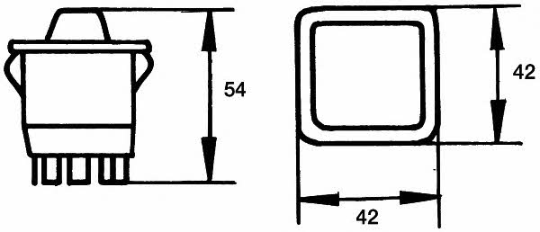 6GM500212012 Hella Mirror adjustment switch