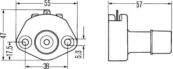 Head light switch Hella 6AJ 001 751-021