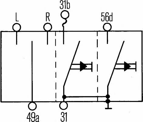 6BA001539017 Hella Stalk switch