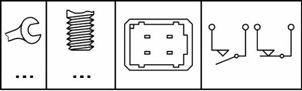 Brake light switch Hella 6DD 008 622-371