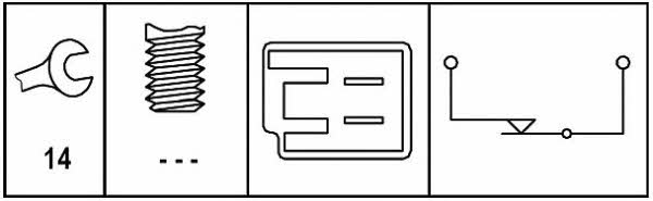 Brake light switch Hella 6DD 008 622-681