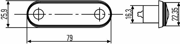 Parking lights Opel: 2PF959590207 Hella Position lamp