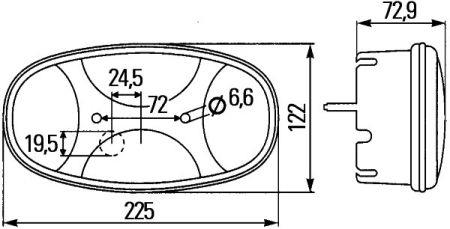 Hella 2VA 343 640-071 Combination Rearlight 2VA343640071