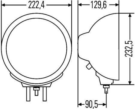  1F8 007 560-011 High beam right 1F8007560011