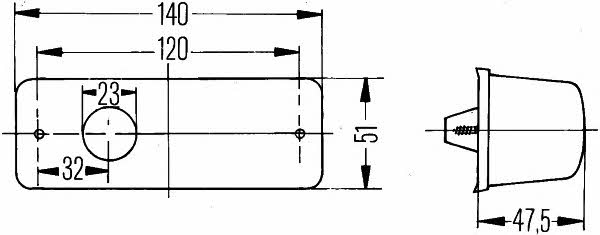 Hella 2BM 006 692-021 Running repeater 2BM006692021