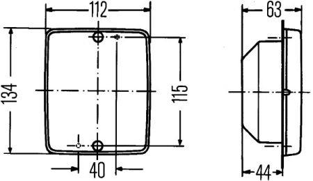 2DA003236331 Hella Combination Rearlight