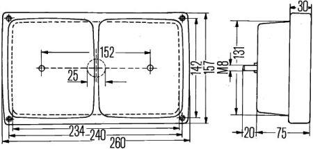 2DB004431061 Hella Combination Rearlight
