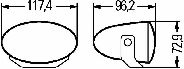 1FA008283851 Hella Driving lights, set