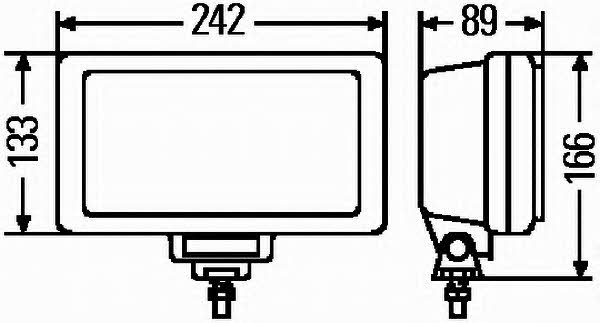 High beam right Hella 1FE 006 300-001