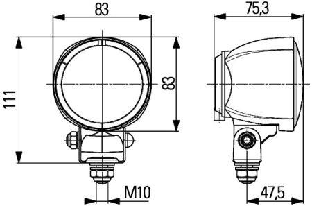  1G0 996 176-171 Additional light headlight 1G0996176171