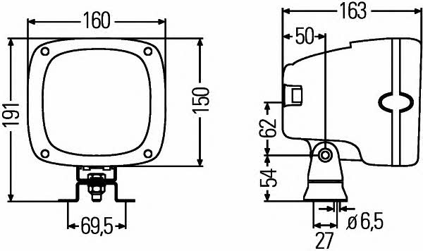 Hella 1GA 996 142-021 Additional light headlight 1GA996142021 1GA996142021 Hella Additional light headlight