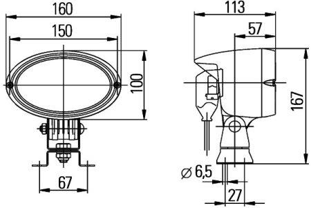 1GA996161391 Hella Additional light headlight