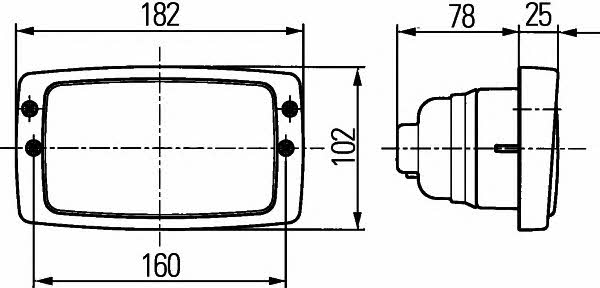 Additional light headlight Hella 1GB 006 213-101