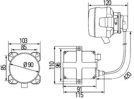 1K0008192001 Hella Headlamp