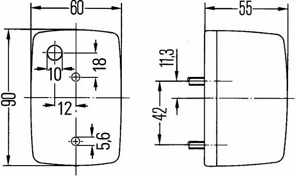 Indicator light Hella 2BA 002 652-101